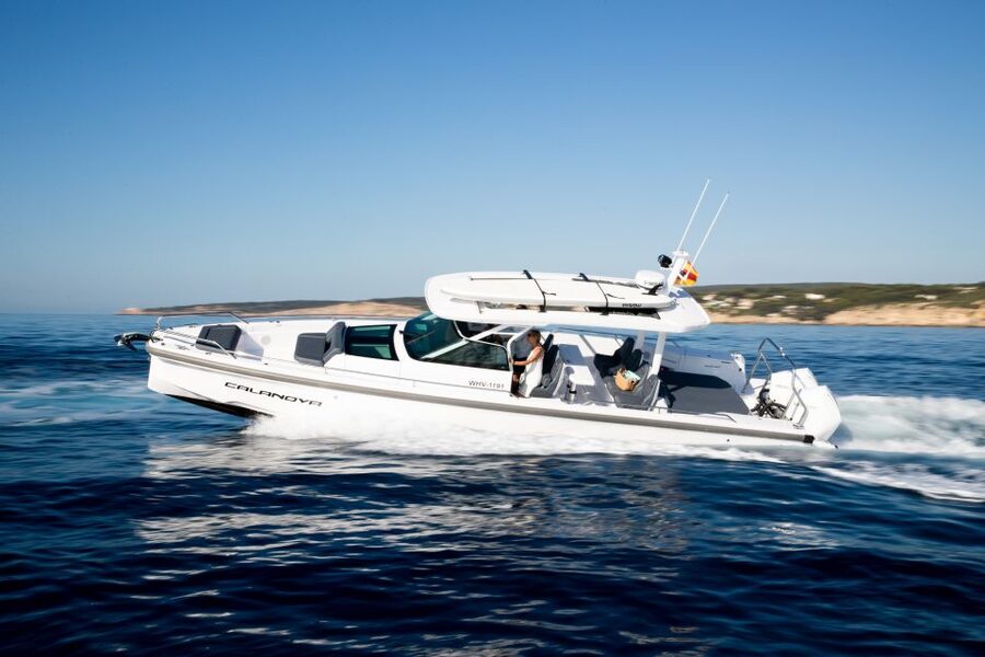 The Fastest All Inclusive Private Motor Yacht in Santorini - Red Beach begins the coastal sightseeing