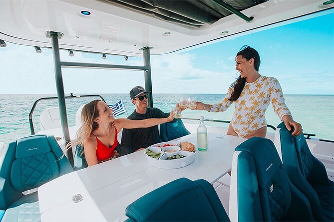 The Fastest Private Motor Yacht in Santorini - All Inclusive Tour - Thirasia and the meal stop